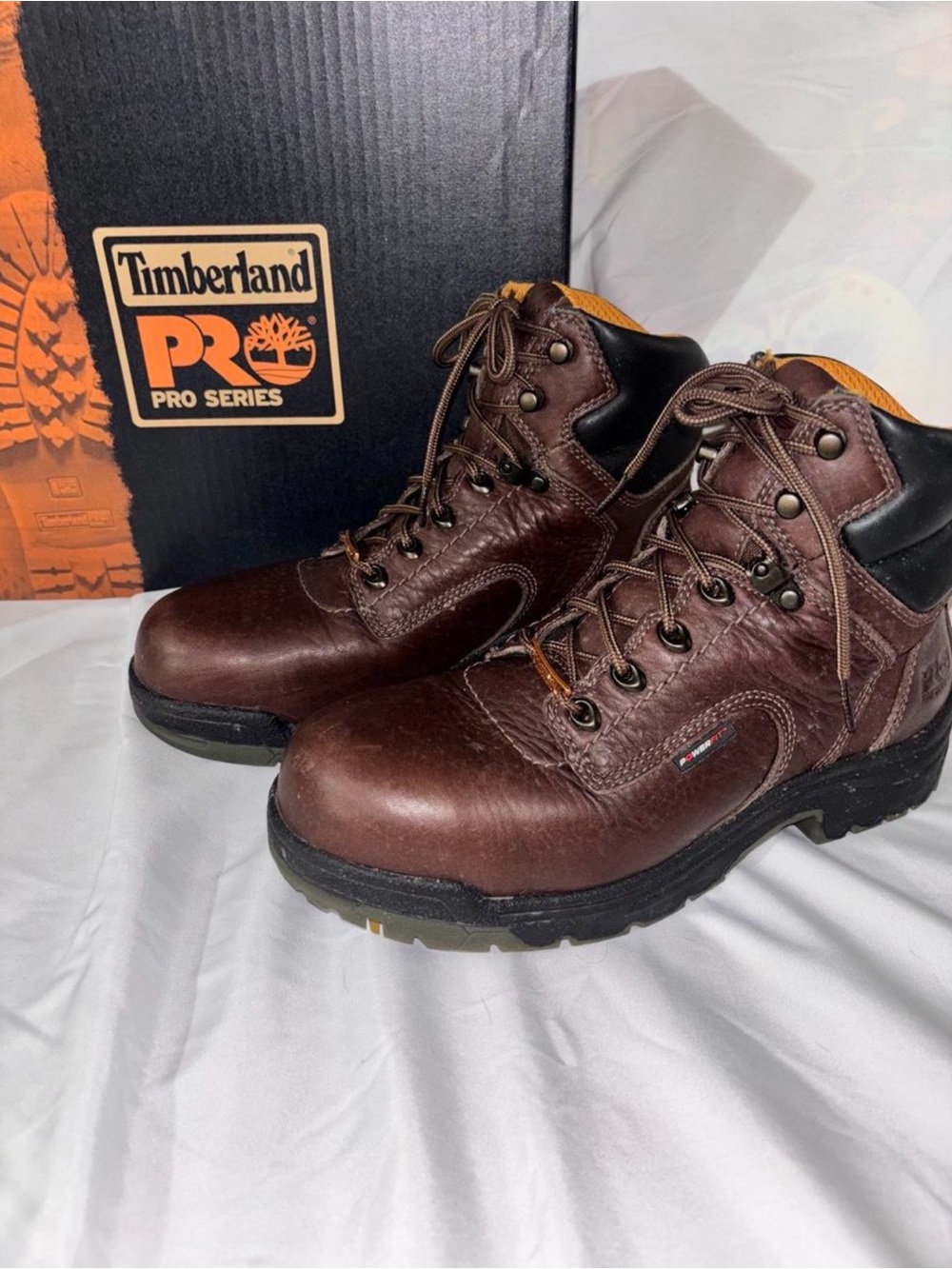 Timberland PRO Brown Leather Lace-Up Work Boots
